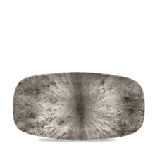 Load image into Gallery viewer, Churchill Stone Quartz Black Oblong Chefs Plate