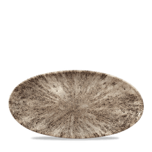 Load image into Gallery viewer, Churchill Studio Prints Stone Chefs Oval Plate Zircon Brown 29.9cm (12)