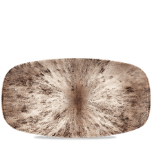Load image into Gallery viewer, Churchill Stone Zircon Brown Oblong Chefs Plate
