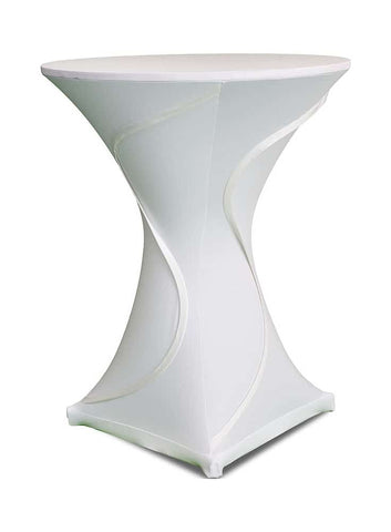 Stretch table cover for cocktail tables - Swirl Design