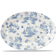 Load image into Gallery viewer, Churchill Toile Prague Oval Rimmed Dish 36.5x29.3cm (6)
