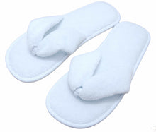 Load image into Gallery viewer, Fleece Thong Luxury Style Spa Slippers | Hotel & Guest Slippers