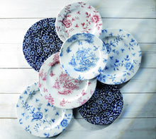 Load image into Gallery viewer, Churchill Victorian Calico Willow Rimmed Bowl 24.9cm/50cl (6)