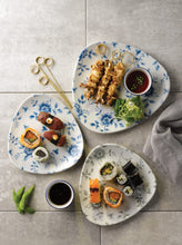 Load image into Gallery viewer, Churchill Rose Chintz Prague Triangle Plate 22.9cm (12)