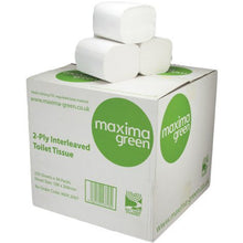 Load image into Gallery viewer, Maxima Green Bulk Pack White Tissue 2ply