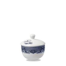 Load image into Gallery viewer, Churchill Blue Willow Open Sandringham Sugar Bowl 9cm (12)