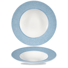 Load image into Gallery viewer, Churchill Isla Spinwash Ocean Blue Wide Rim Bowl