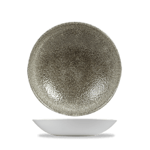 Load image into Gallery viewer, Churchill Raku Quartz Black Coupe Bowl