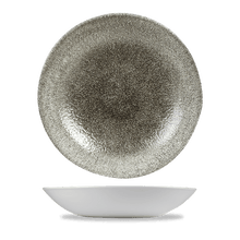 Load image into Gallery viewer, Churchill Raku Quartz Black Coupe Bowl