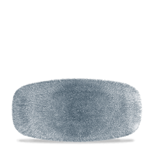 Load image into Gallery viewer, Churchill Raku Topaz Blue Chefs Oblong Plate No.3 29.8x15.3cm (12)