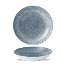 Load image into Gallery viewer, Churchill Raku Topaz Blue Coupe Bowl