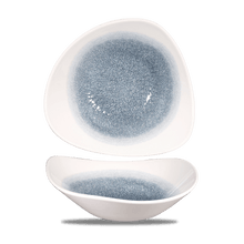 Load image into Gallery viewer, Churchill Raku Topaz Blue Triangle Bowl 23.5cm/60cl (12)