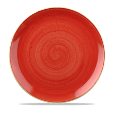 Load image into Gallery viewer, Churchill Stonecast Berry Red Coupe Plate