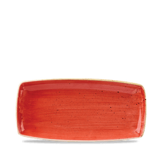 Load image into Gallery viewer, Churchill Stonecast Berry Red Oblong Plate