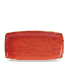 Load image into Gallery viewer, Churchill Stonecast Berry Red Oblong Plate