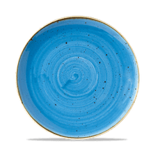Load image into Gallery viewer, Churchill Stonecast Cornflower Blue Coupe Plate