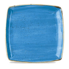 Load image into Gallery viewer, Churchill Stonecast Cornflower Blue Deep Square Plate 26.8x26.8cm (6)