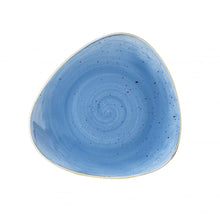 Load image into Gallery viewer, Churchill Stonecast Cornflower Blue Triangle Plate