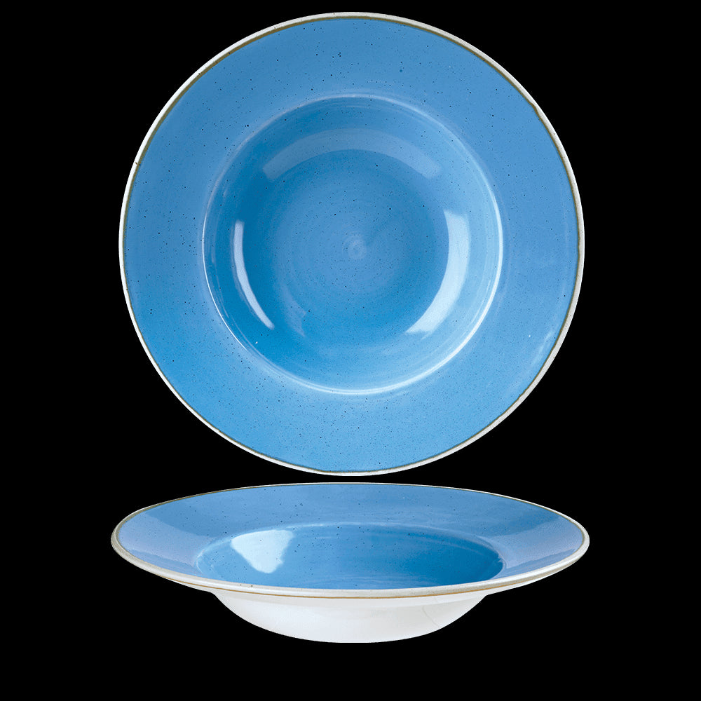 Churchill Stonecast Cornflower Blue Wide Rim Bowl