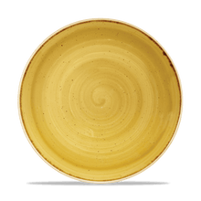 Load image into Gallery viewer, Churchill Stonecast Mustard Coupe Plate