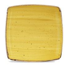 Load image into Gallery viewer, Churchill Stonecast Mustard Deep Square Plate 26.8x26.8cm (12)