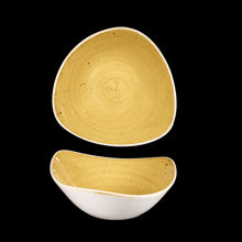 Load image into Gallery viewer, Churchill Stonecast Mustard Triangle Bowl