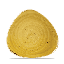 Load image into Gallery viewer, Churchill Stonecast Mustard Triangle Plate