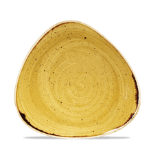 Load image into Gallery viewer, Churchill Stonecast Mustard Triangle Plate