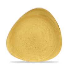 Load image into Gallery viewer, Churchill Stonecast Mustard Triangle Plate