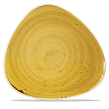 Load image into Gallery viewer, Churchill Stonecast Mustard Triangle Plate
