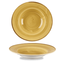Load image into Gallery viewer, Churchill Stonecast Mustard Wide Rim Bowl
