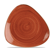 Load image into Gallery viewer, Churchill Stonecast Orange Triangle Plate 26.5cm (12)