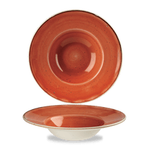 Load image into Gallery viewer, Churchill Stonecast Orange Wide Rim Bowl 24cm/28.4cl (12)