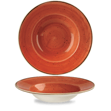 Load image into Gallery viewer, Churchill Stonecast Orange Wide Rim Bowl 28cm/46.8cl (12)