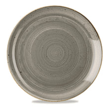 Load image into Gallery viewer, Churchill Stonecast Peppercorn Grey Coupe Plate