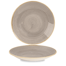 Load image into Gallery viewer, Churchill Stonecast Peppercorn Grey Deep Coupe Plate