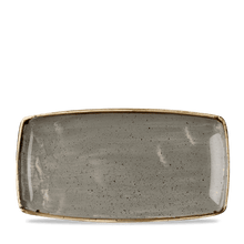 Load image into Gallery viewer, Churchill Stonecast Peppercorn Grey Oblong Plate