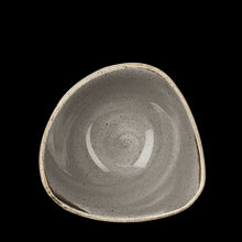 Load image into Gallery viewer, Churchill Stonecast Peppercorn Grey Triangle Bowl