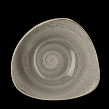Load image into Gallery viewer, Churchill Stonecast Peppercorn Grey Triangle Bowl