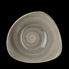 Load image into Gallery viewer, Churchill Stonecast Peppercorn Grey Triangle Bowl