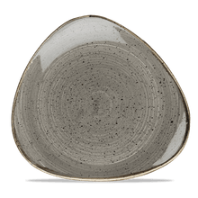 Load image into Gallery viewer, Churchill Stonecast Peppercorn Grey Triangle Plate