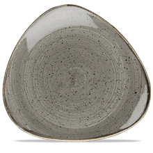 Load image into Gallery viewer, Churchill Stonecast Peppercorn Grey Triangle Plate