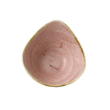 Load image into Gallery viewer, Churchill Stonecast Petal Pink Triangle Bowl