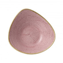 Load image into Gallery viewer, Churchill Stonecast Petal Pink Triangle Bowl