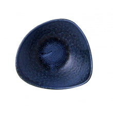 Load image into Gallery viewer, Churchill Stonecast Plume Ultramarine Triangle Bowl