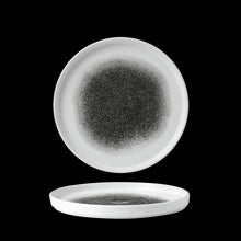 Load image into Gallery viewer, Churchill Studio Prints Raku Walled Chefs Plate Quartz Black