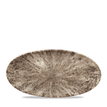 Load image into Gallery viewer, Churchill Studio Prints Stone Chefs Oval Plate Zircon Brown 29.9cm (12)