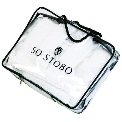 Bathrobe bag - Clear PVC luxury rope handle bag