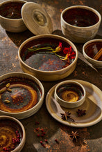 Load image into Gallery viewer, Steelite Aurora Vesuvius Amber Round Stacking Tray