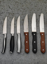 Load image into Gallery viewer, Steelite Folio Whitfield Tapered Serrated Blade - Pineapple Wood Handle with Rivets (12)